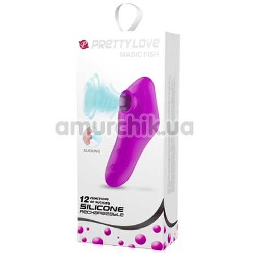 Симулятор орального сексу для жінок Pretty Love Magic Fish, фіолетовий