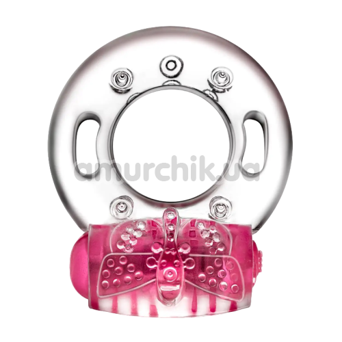 Виброкольцо для члена Play With Me Arouser Vibrating C-Ring, розовое