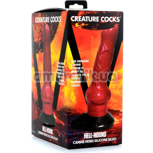Фаллоимитатор Creature Cocks Hell-Hound, красный