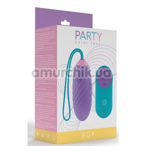 Виброяйцо Party Color Toys Egy, фиолетовое