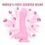 Фаллоимитатор с ароматом жвачки Delicious Dildo Bubble Gum 18.5 см, розовый - Фото №8
