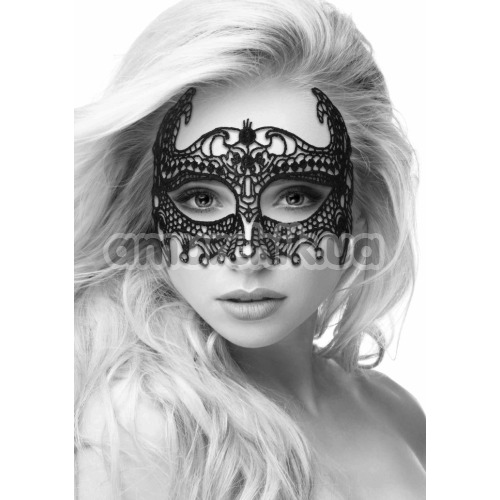 Маска Ouch! Black & White Lace Eye-Mask Empress, чорна