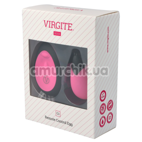 Віброяйце Virgite Remote Control Egg G1, рожеве