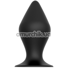 Анальная пробка Bootyful Silicone Plug With Suction Cup 6 см, черная - Фото №1