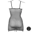 Платье Le Desir Short Dress Fishnet and Spaghetti Straps, черное - Фото №18