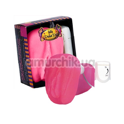 Искусственная вагина с вибрацией Jelly Pocket Pal, розовая