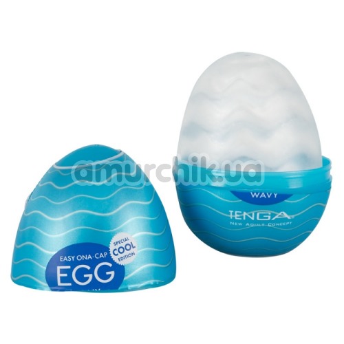 Мастурбатор Tenga Egg Wavy Cool Edition Хвилястий