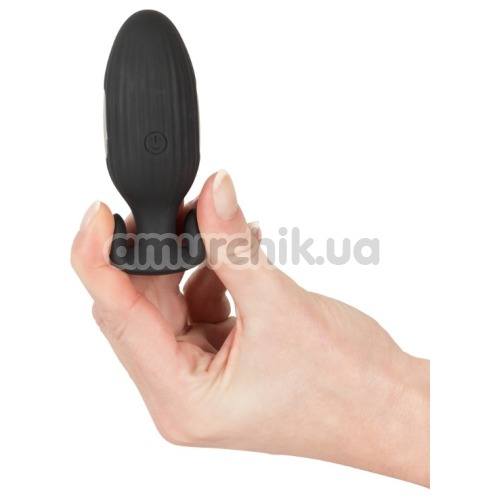 Анальная пробка с вибрацией и электростимуляцией XouXou Vibrating E-Stim Butt Plug, черная