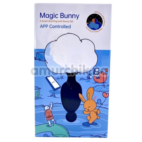 Анальная пробка с вибрацией Magic Motion Magic Bunny, черная