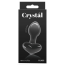 Анальная пробка Crystal Glass Heart, черная - Фото №4