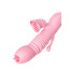 Анально-вагинально-клиторальный вибратор с подогревом и пульсацией Boss Series Ada, розовый - Фото №2
