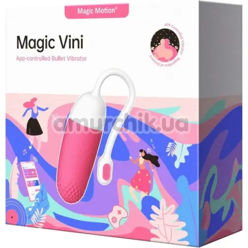 Віброяйце Magic Motion Magic Vini, рожеве