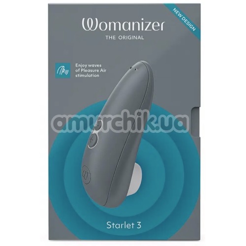 Симулятор орального секса для женщин Womanizer Starlet 3, серый