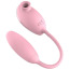 Симулятор орального секса для женщин с виброяйцом Boss Series Leiothrix, розовый - Фото №6