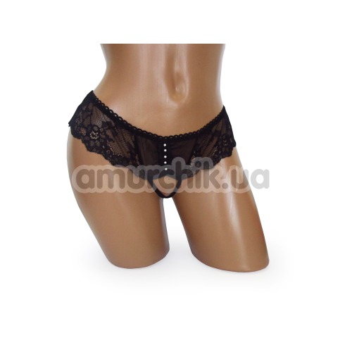 Трусики-шортики жіночі Panties чорні (модель 2387) - Фото №1