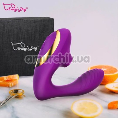 Симулятор орального сексу з вібрацією для жінок Tracy's Dog OG Sucking Vibrator, фіолетовий