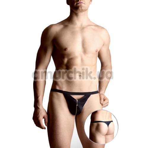 Трусы-стринги мужские Mens thongs черные (модель 4497)