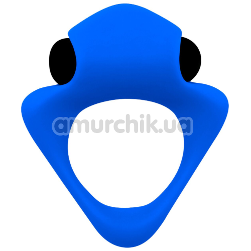 Виброкольцо для члена Wooomy Tribe, синее - Фото №1
