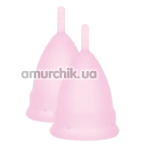 Набір з 2 менструальних чаш Mae B Intimate Health Small, рожевий - Фото №1