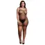 Платье Le Desir Short Dress Fishnet and Spaghetti Straps, черное - Фото №14