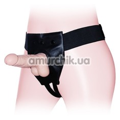 Трусики для страпона Lovetoy Orgazm Cozy Harness Series, чорні - Фото №1