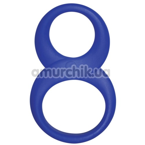 Эрекционное кольцо Rocks-Off 8 Ball Ring, синее - Фото №1