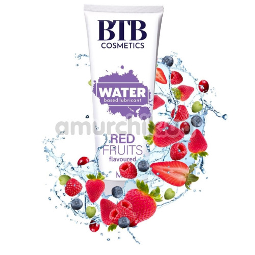 Лубрикант BTB Cosmetics Water Based Lubricant Red Fruits - фруктовий, 100 мл