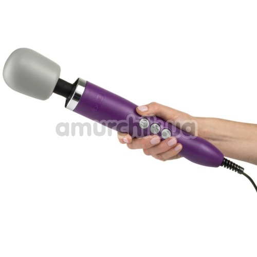 Универсальный вибромассажер Doxy Plug-In Vibrating Wand Massager, фиолетовый
