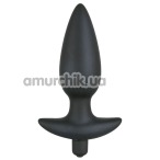 Анальна пробка з вібрацією Black Velvets Large Vibrating Plug - Фото №1