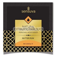 Лубрикант Sensuva Natural Water-Based Butter Rum - сливочный ром, 6 мл - Фото №1