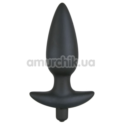Анальная пробка с вибрацией Black Velvets Large Vibrating Plug - Фото №1