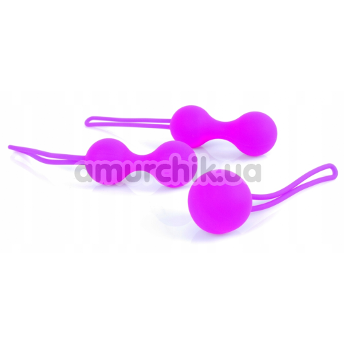 Набір вагінальних кульок Boss Series Silicone Kegal Balls Set, фіолетовий