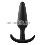 Анальная пробка Fantasstic Smooth Anal Plug Large, черная - Фото №1