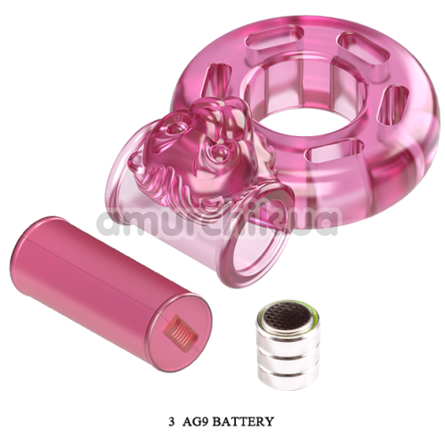 Виброкольцо для члена Ring BI-010084A, розовое