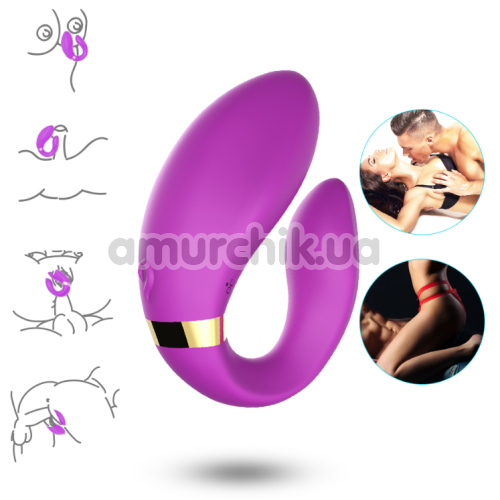 Вибратор Boss Series Couples Vibrator, фиолетовый