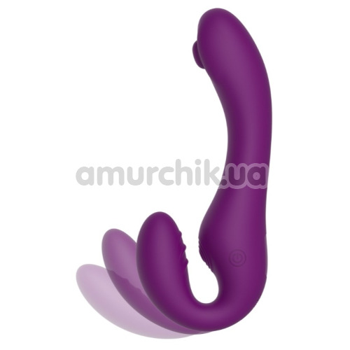 Безремневий страпон з вібрацією Xocoon Strapless Strap-On, фіолетовий