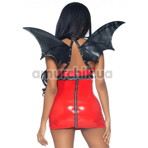 Портупея Leg Avenue Leather Bat Wing Body Harness, черная
