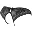 Трусики-стринги Cottelli Collection Crotchless Lace Slip 2310813, чёрные - Фото №4