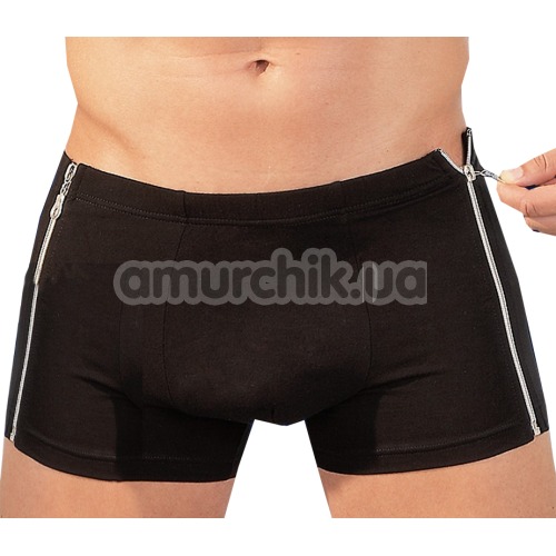 Трусы-шорты мужские Herren Pants (модель 24), черные - Фото №1