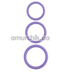 Набір ерекційних кілець Stimu Ring, фіолетовий - Фото №1