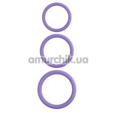 Набір ерекційних кілець Stimu Ring, фіолетовий - Фото №1