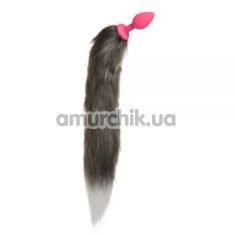 Анальна пробка із хвостом єнота Loveshop Raccoon Tail S, рожева - Фото №1