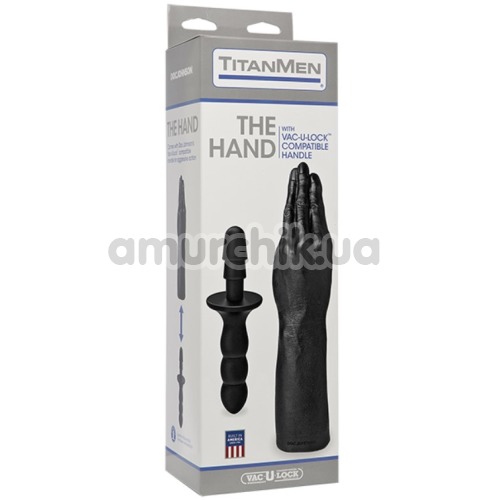 Кисть для фистинга TitanMen The Hand with Vac-U-Lock, черная