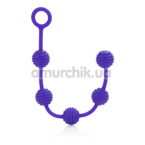 Набор анальных цепочек Posh Silicone “O” Beads, фиолетовый
