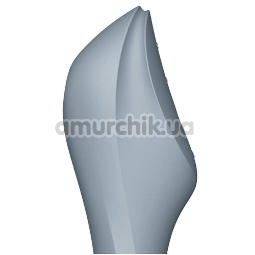Симулятор орального секса для женщин с вибрацией Satisfyer Curvy Trinity 3, серый
