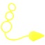 Анальна пробка з ерекційним кільцем Renegade 3 Ring Circus, жовта - Фото №2