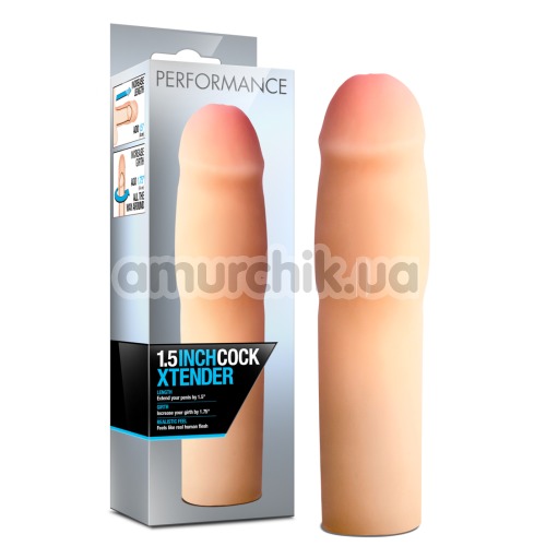 Насадка на пенис Perfomance 1.5inch Cock Xtender, телесная