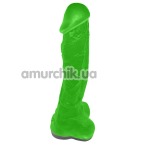 Мило у вигляді пеніса з присоскою Чистий Кайф XL, зелене - Фото №1