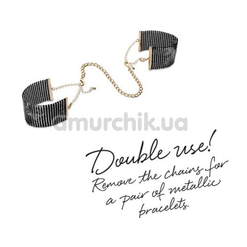 Наручники Bijoux Indiscrets Desir Metallique Handcuffs, чорні