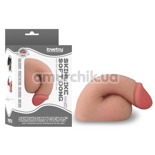 Фалоімітатор Skinlike Soft Dong Limpy Cock 5.5, тілесний